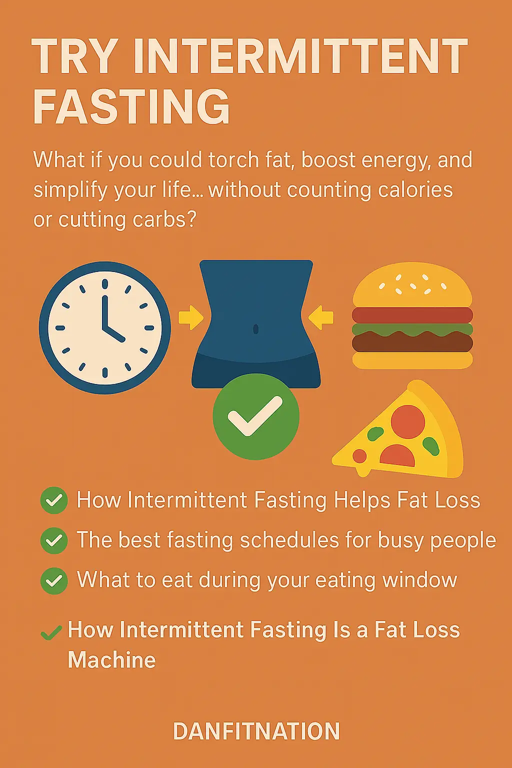 Intermittent Fasting Guide for Fat Loss - Best Methods, Benefits, and Foods to Eat. Read more at DANFITNATION.